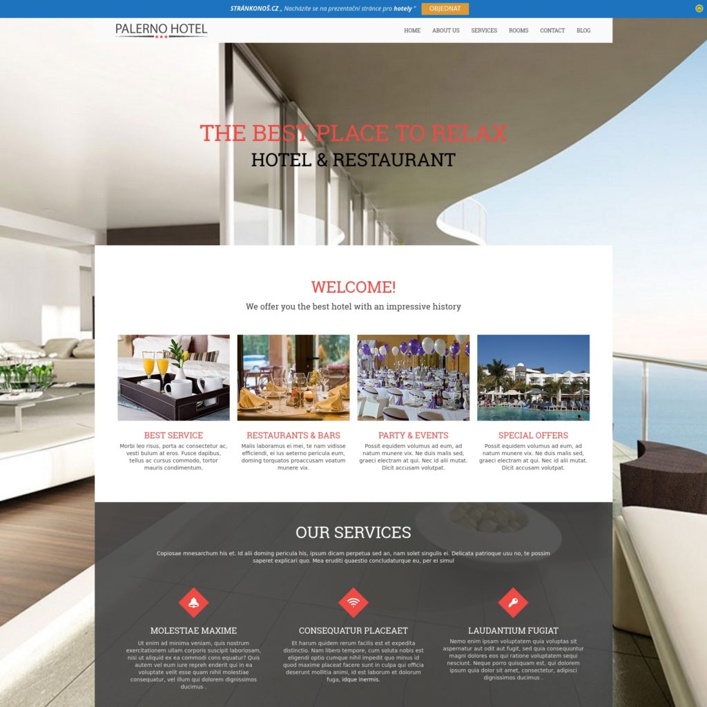 Hotel - web pro hotely