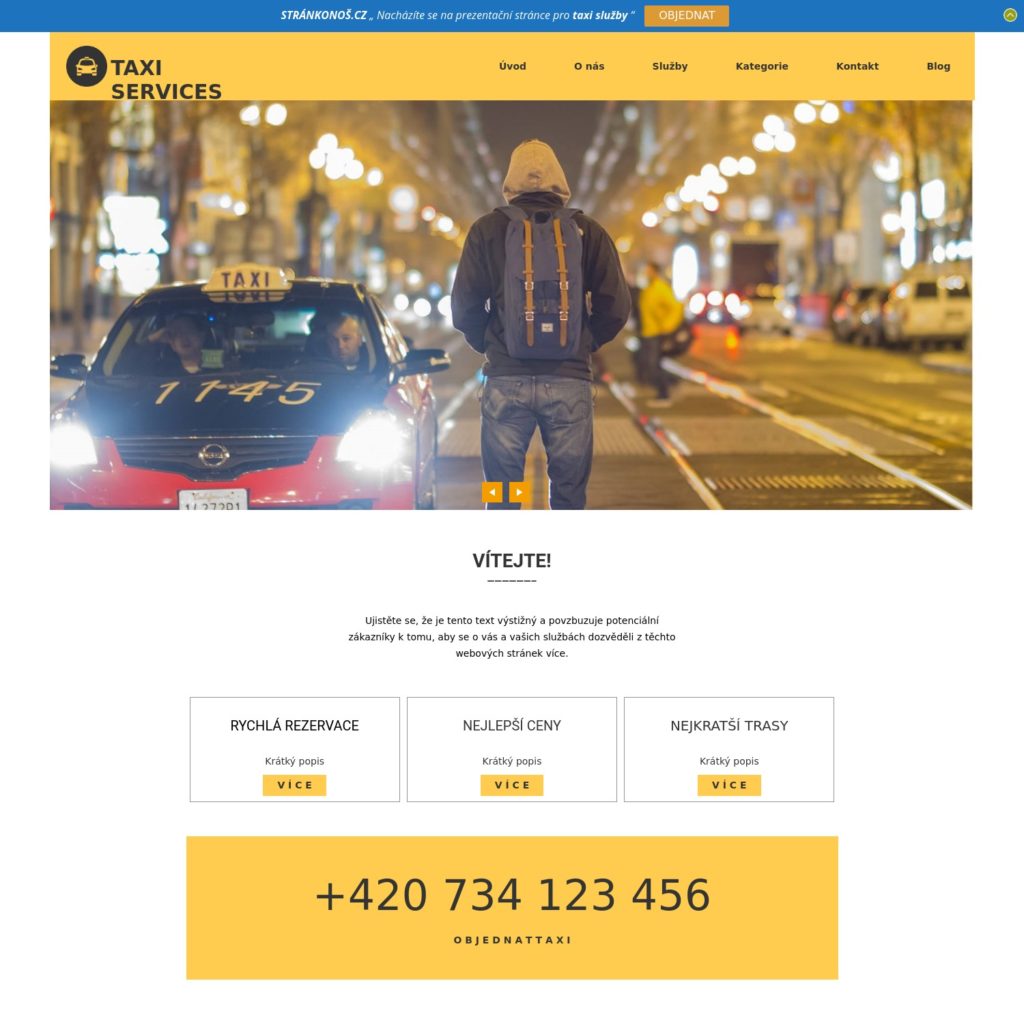 Taxi - web pro taxikáře