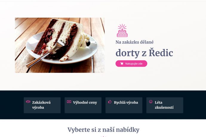 E-shop - dorty z Ředic