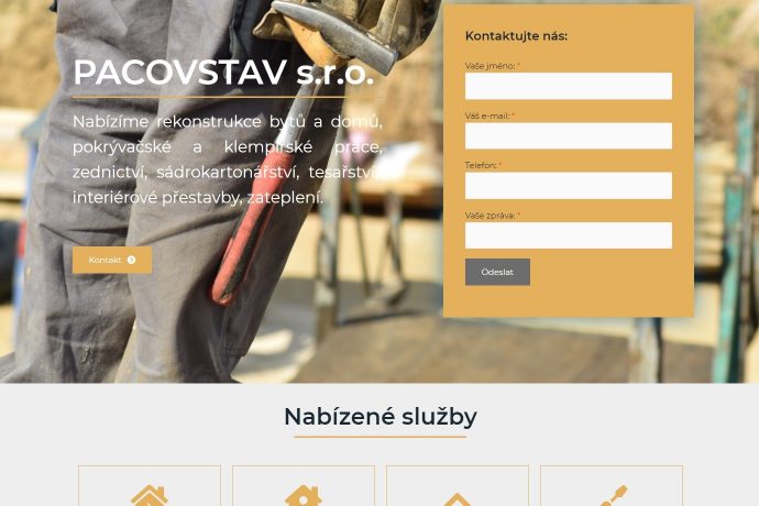 PACOVSTAV s.r.o. - stavební firma