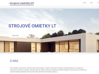 Strojní omítky - slovenský web