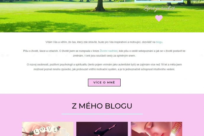 veronika.vision - web mentorky s e-shopem